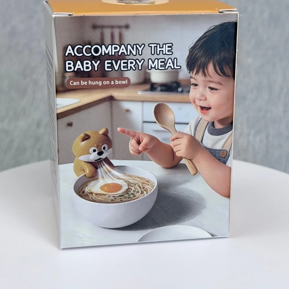 Puppy-Fu-Fu Rapid Cooling Fan Shiba Inu Dog Coffee Cup Bowl Clip-On USB Recharge